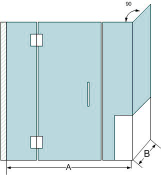shower door panel