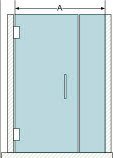 inline shower tub door